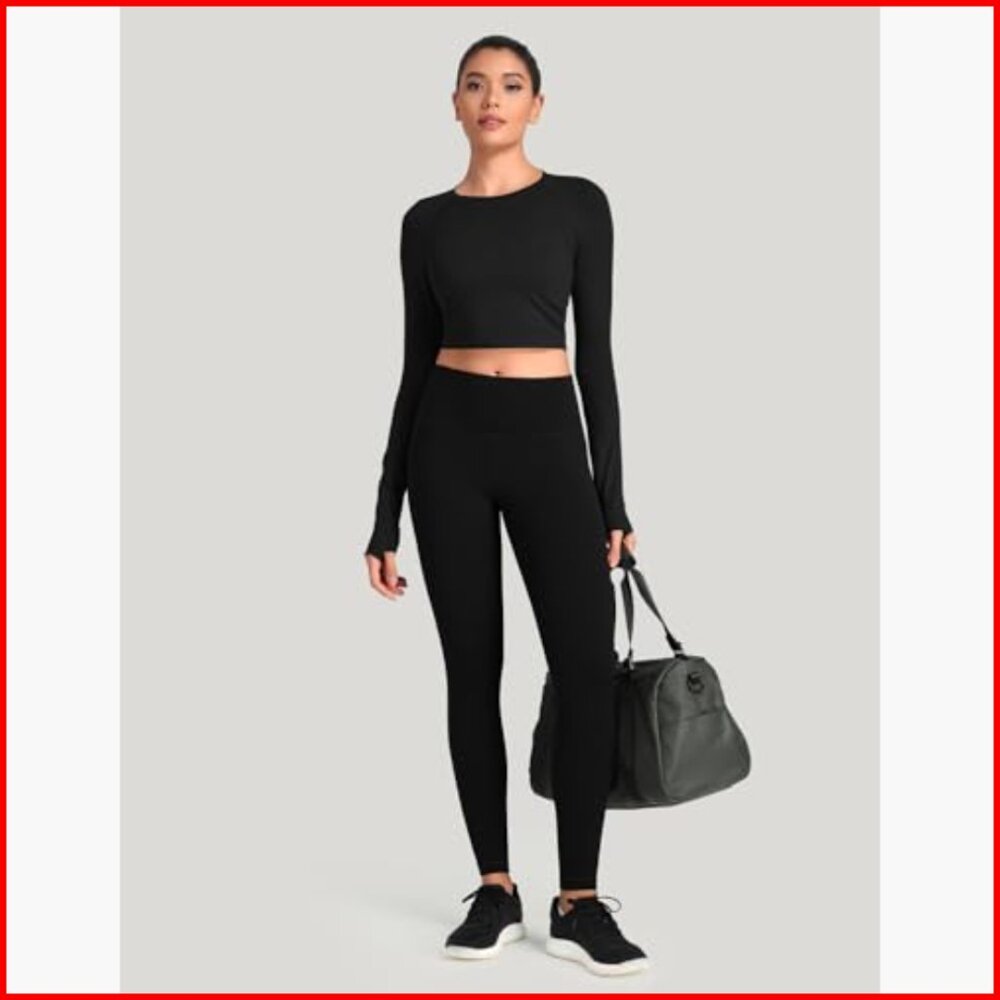 Medium Plus Support Compression Workout Leggings … - image 3